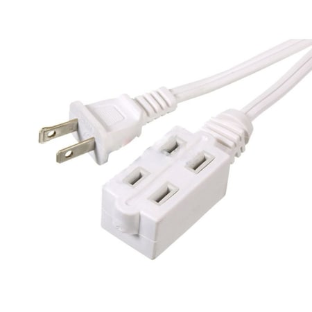 78.74 In.White Plastic Indoor Triple Outlet